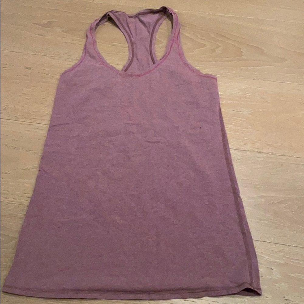 Lululemon purple stretch tank sz 8
